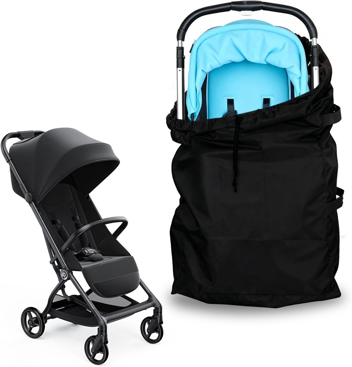 Draagbare en waterdichte buggy tas, scheurbestendig en ideaal voor onderweg met extra opbergruimte