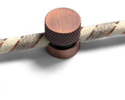 creative cables - Sarè - Muurbevestiging, metalen doorvoer voor textielkabel - 2 stuks