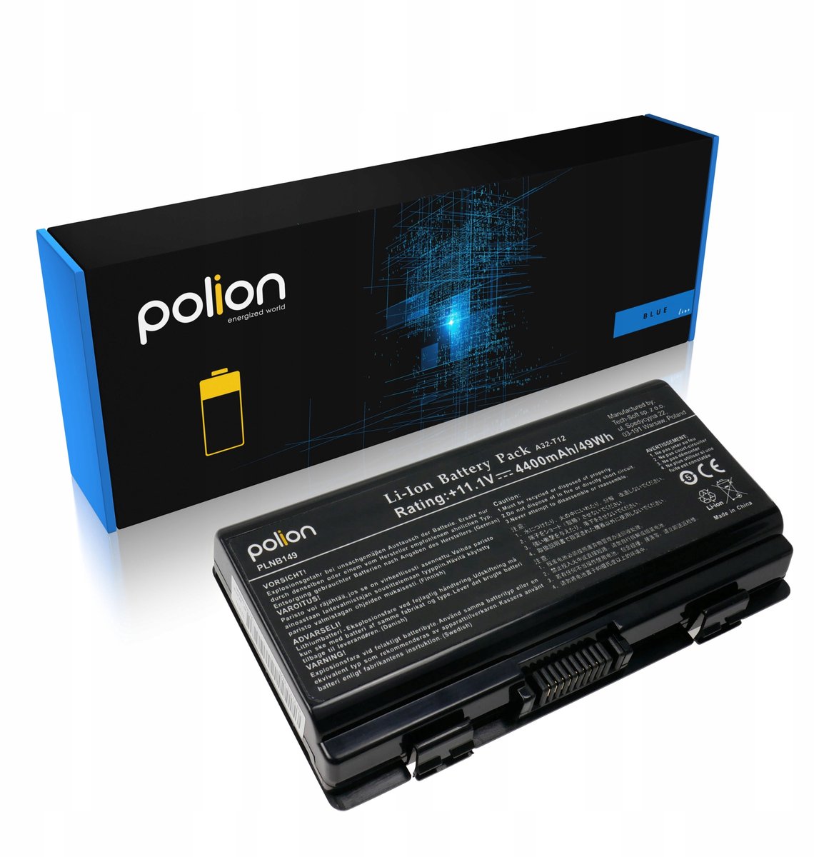 Polion Asus Serie - Laptopbatterij - 4400mAh - Li-Ion - Compatibel