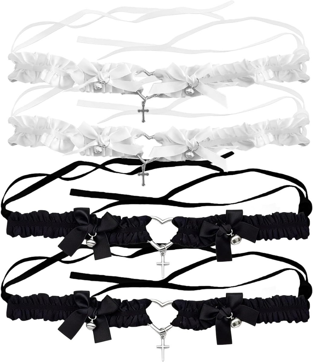 Lace Suspender Hartvormige Bruiloftsaccessoires voor Vrouwen en Meisjes, Perfect voor Bruiloft, Vrijgezellenfeest en Feestdecoratie