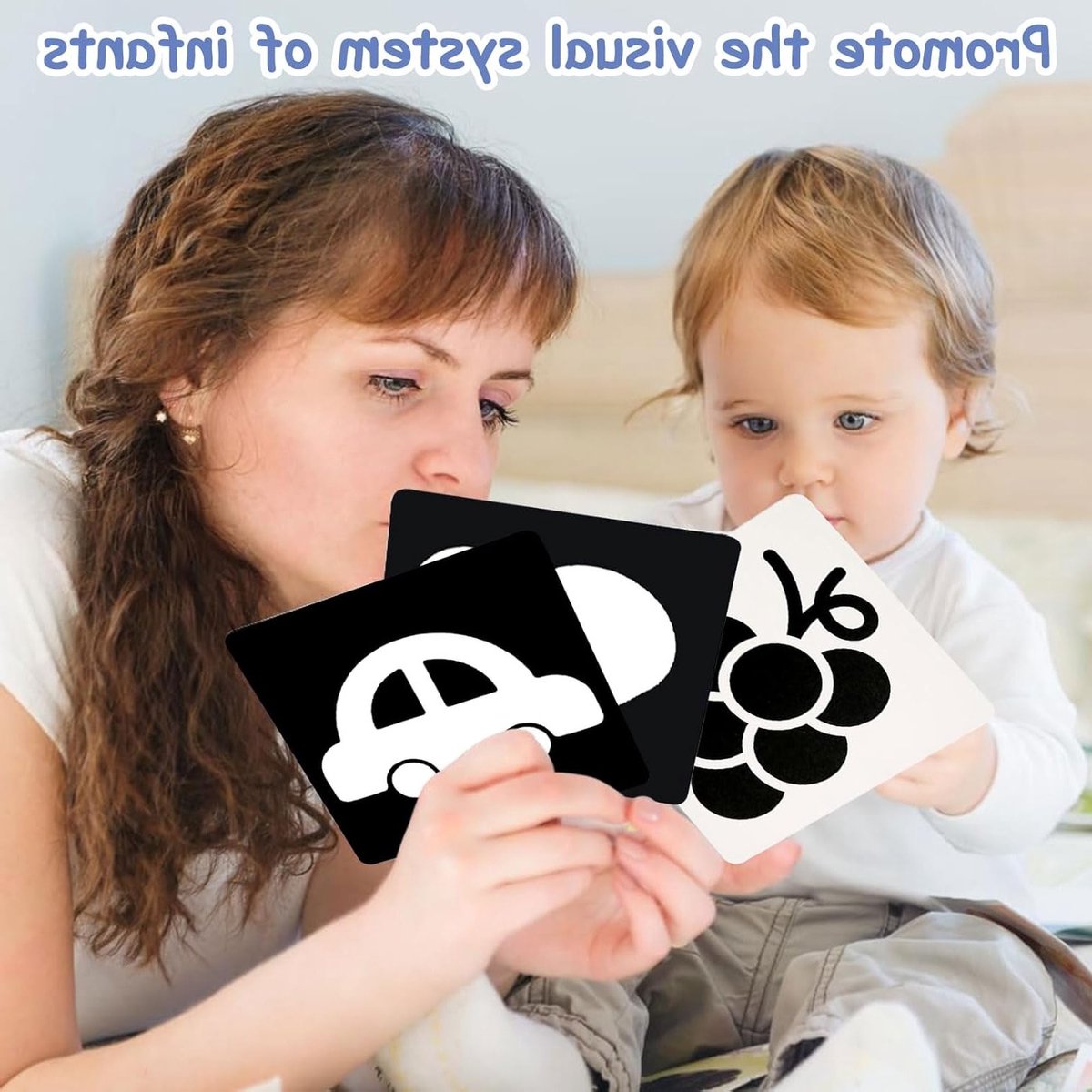 20 Stuks Flashcards voor Kinderen, Zwart-Wit Hoge Contrast Cognitieve Kaarten voor Baby's, Visuele Stimulatie Speelgoed, Educatief Cadeau voor 0-3 Maanden — cadeau in Spellen & Speelgoed - foto 4