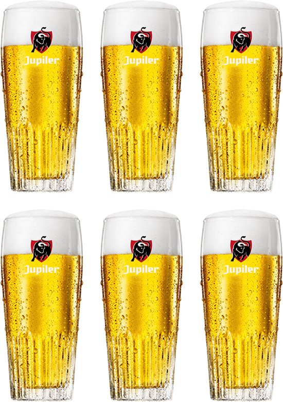 Jupiler - Bierglas 33cl - 6 stuks