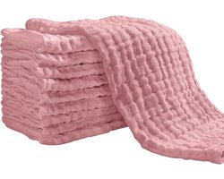 Set van 10 Absorberende Luiers en Bovenkleden - 100% Katoen, 27 x 50 cm, Ideaal voor Baby's en Kinderen