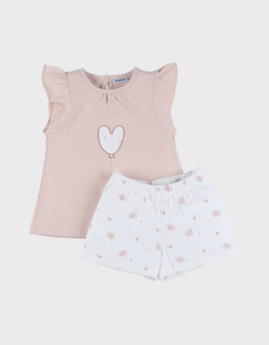 Noukie's Pyjama- Meisje - Zomer - Roze - 6 jaar 116