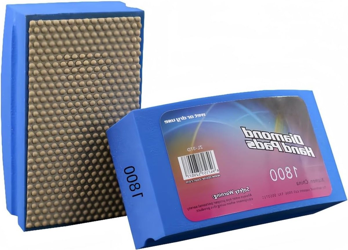 Handmatige Schuurpad Blokken in Boogvorm - 1800 Grit voor Schuren, Polijsten en Verfafwerking
