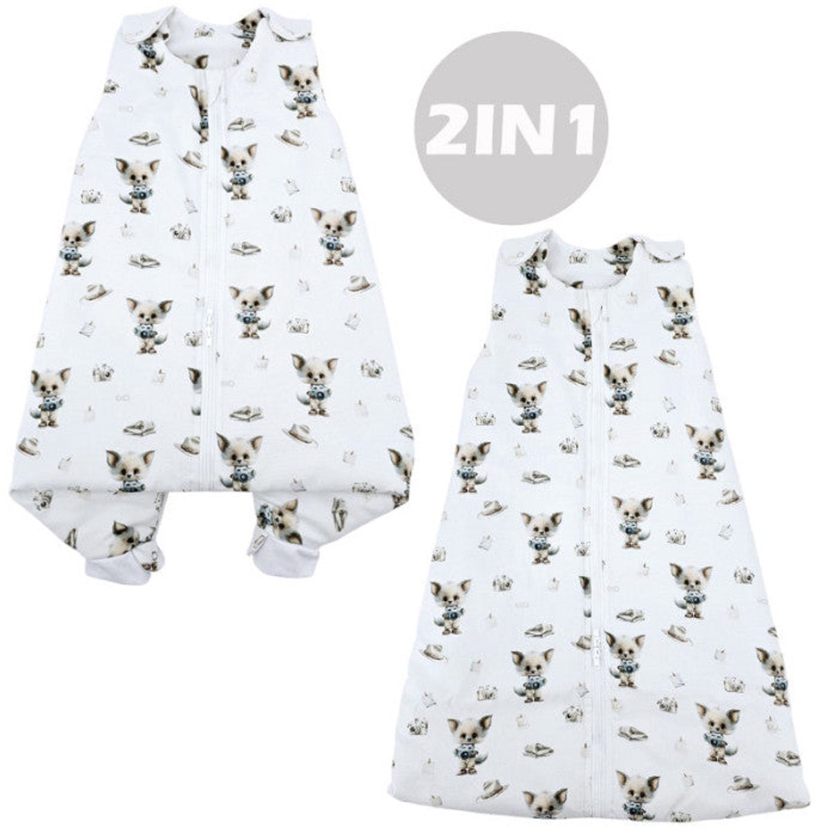 2in1 multifunctional bamboo baby sleeping bag PHOTOGRAPHER