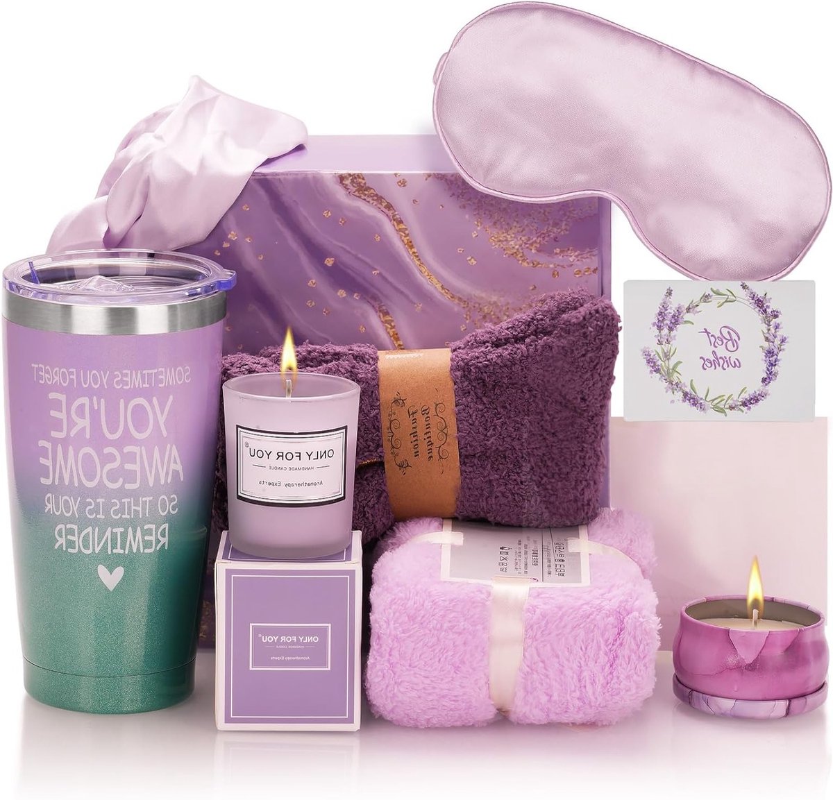 Persoonlijke cadeaus voor vrouwen - Wellness cadeau set voor vriendin, zus of moeder met mok en meer - Originele cadeau-ideeën voor elke gelegenheid