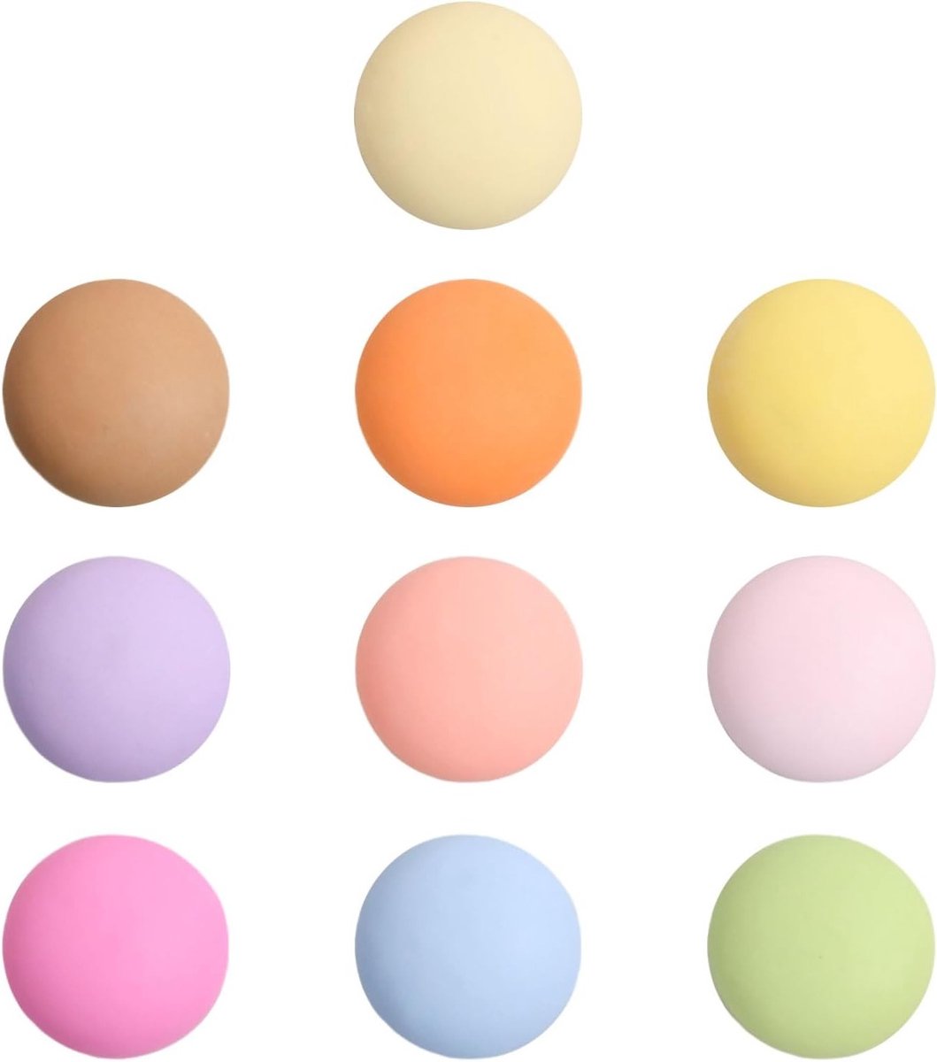 Kleurige ronde koelkastmagneten, set van 10 kleine magneten voor keuken, kantoor en klaslokaal, ideaal voor whiteboards en decoratie