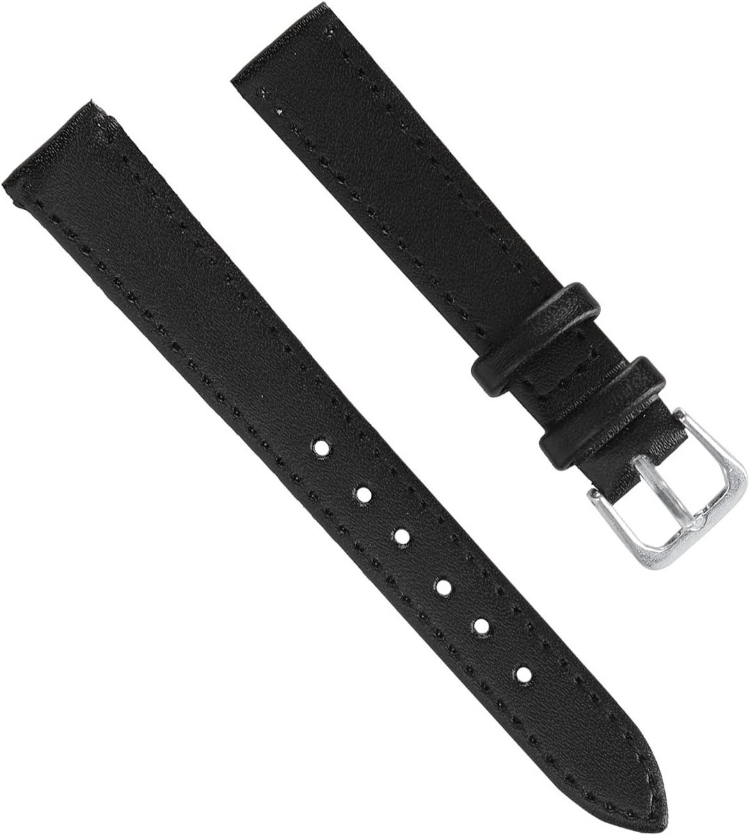 Duurzame PU Leren Horlogeband met Gesp, Universele Vervangingsband voor Heren en Dames (14mm) - Comfortabel en Stijlvol Accessoire