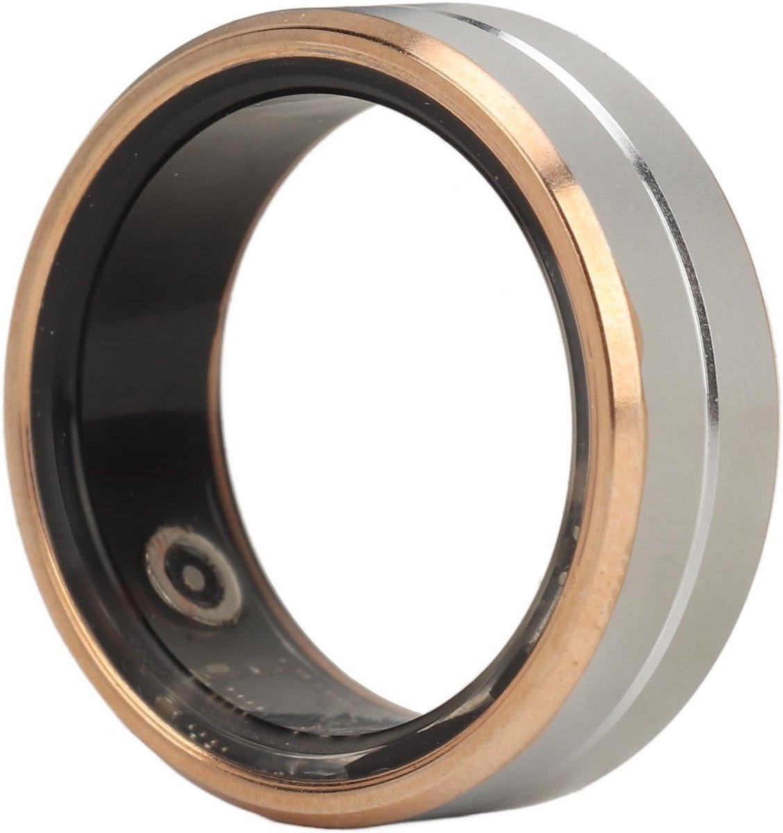 Fitness Smart Ring met IP68 Waterdichtheid, Bluetooth Verbinding en Afstandsbediening voor Camera, Geschikt voor Mannen en Vrouwen in Zilver en Goud