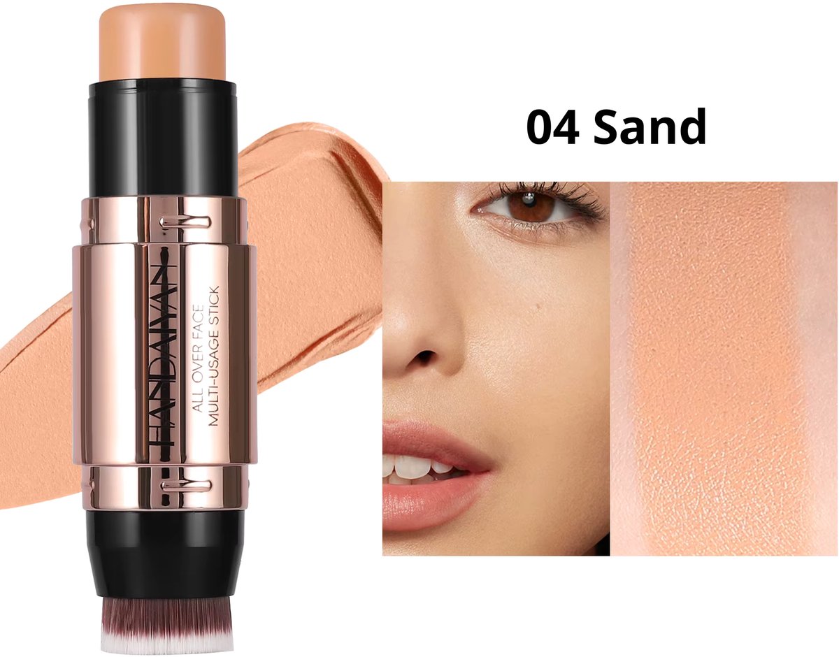 Creamy Dual Contour Stick 04 Sand - Incl. Contourkwast - 7g