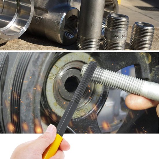 Draad Reparatie Restoration File - Hoge Kwaliteit Correctie Metrische Hardware Mini DIY Gereedschap Duurzaam Draad Bestand Auto Reparatie Tool — afbeelding 2
