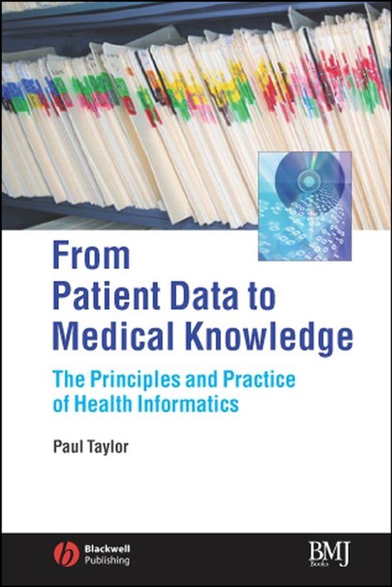 Boekomslag met de titel 'From Patient Data to Medical Knowledge'. Achtergrond van dossiermappen.
