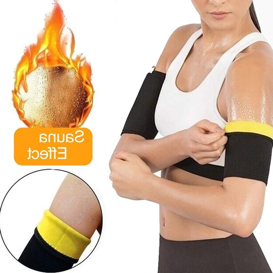 Slimming Arm Sleeves - 2 Stuks Neopreen Compressie Mouwen voor Slanker Uiterlijk, Ondersteuning en Comfort voor Bovenarmen van Merkloos — afbeelding 5