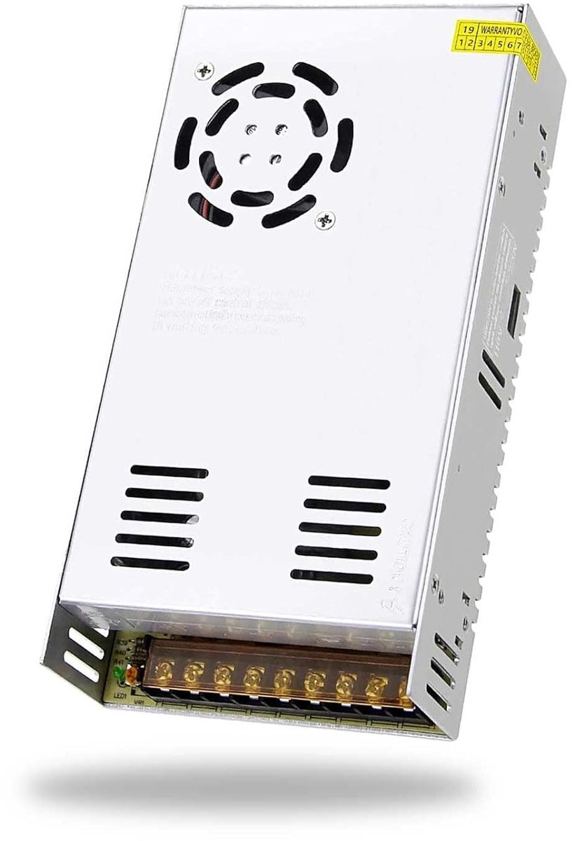 Ronte - Universele Voeding 360W voor LED-strip, CCTV-camerasysteem en radio - 12V 30A