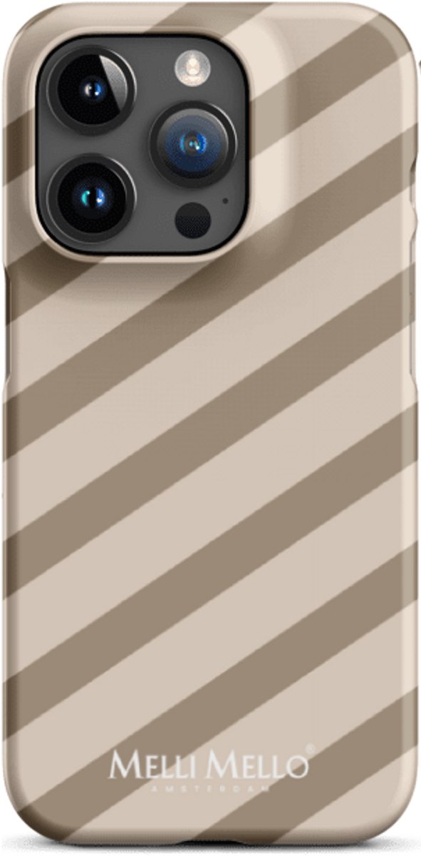 Melli Mello Telefoonhoesje Sand Stripe (Hard Case) - Apple iPhone 15 Pro