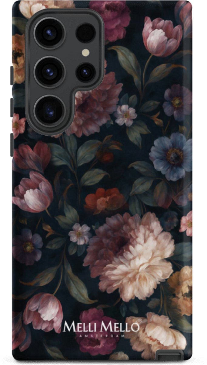 Melli Mello Telefoonhoesje Noir Bloom (Tough Case) - Samsung Galaxy S23 Ultra