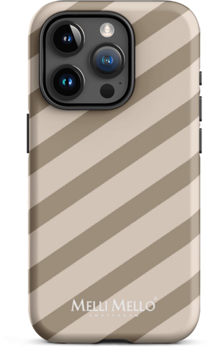 Melli Mello Telefoonhoesje Sand Stripe (Tough Case) - Apple iPhone 15 Pro