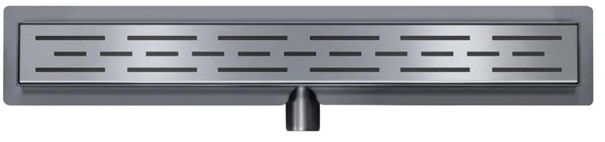 Classic 80 cm RVS Douchegoot Gun metal - Drain douche - Douchedrain - Douche drain - Douchedrains
