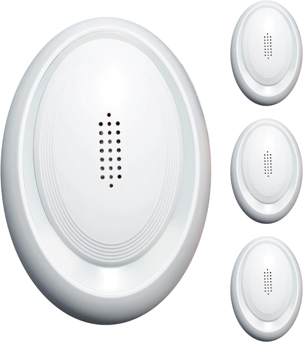 SVN® Muizenverjager Ultrasoon Binnen - Muizenval - Muizenvallen voor Binnengebruik - Wit - 9cm x 5cm x 6cm