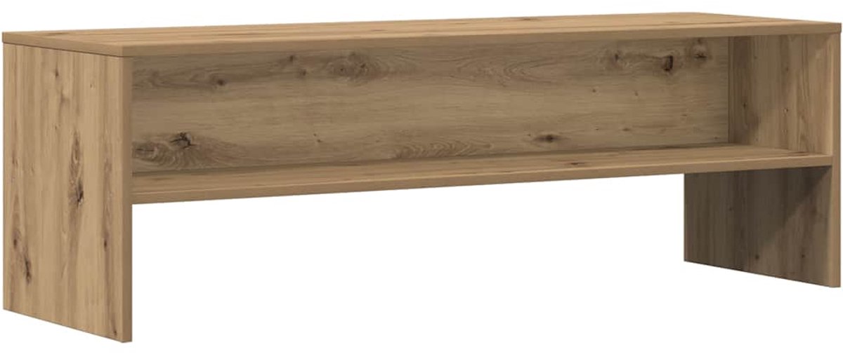 vidaXL - Tv-meubel - 120x40x40 - cm - bewerkt - hout - artisanaal - eikenkleurig