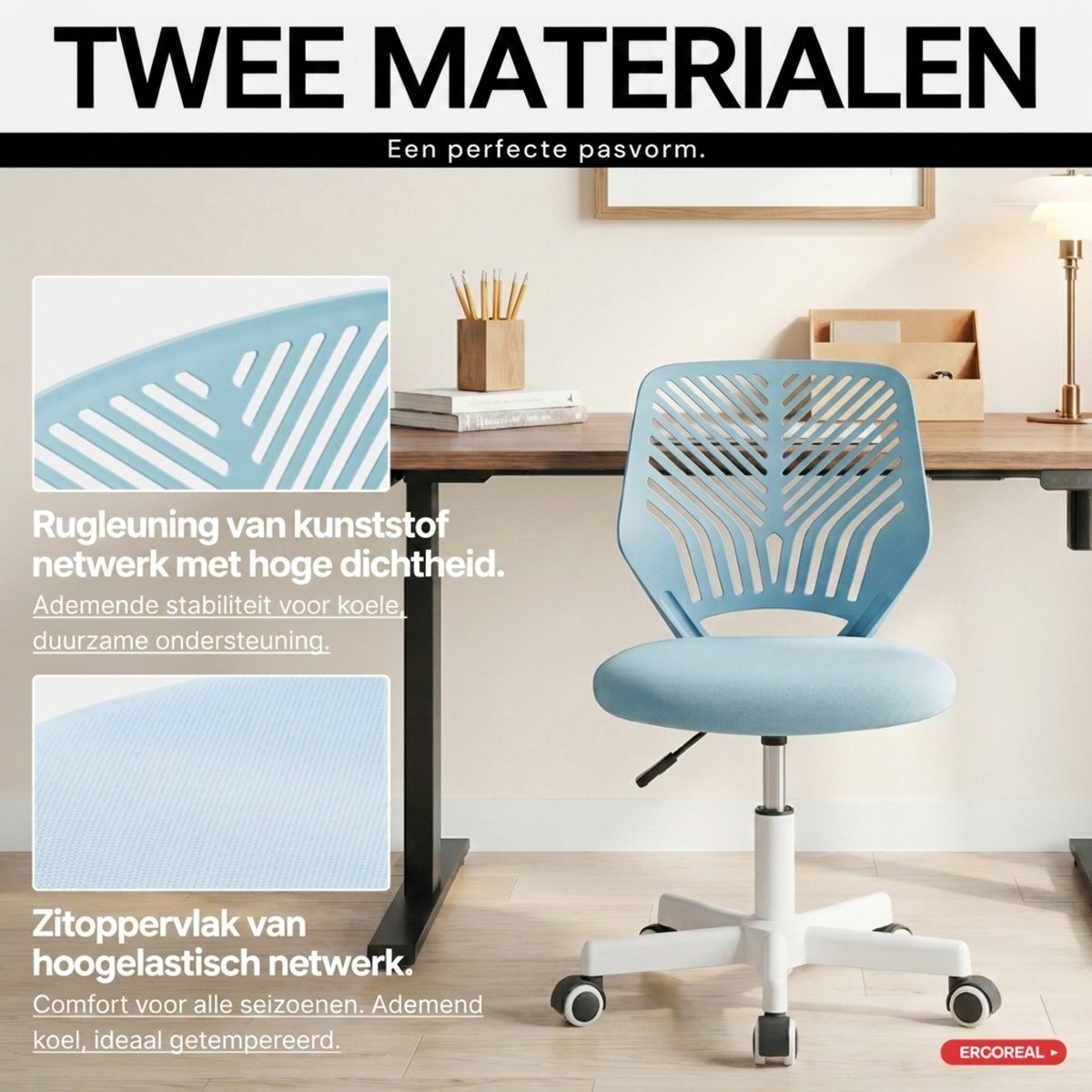 CET PRODUCT SERVICESP.Z O.O. Ergonomische Bureaustoel - Blauw thumbnail 3