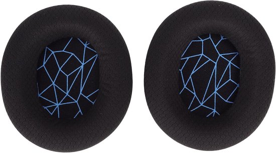 Draadloze Earbuds met Vervangbare Oorkussens voor Diverse Modellen (Zwart met Blauw)