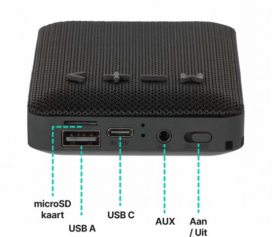 MyTech - Speaker - Krachtig geluid - Bluetooth van MyTech — afbeelding 3