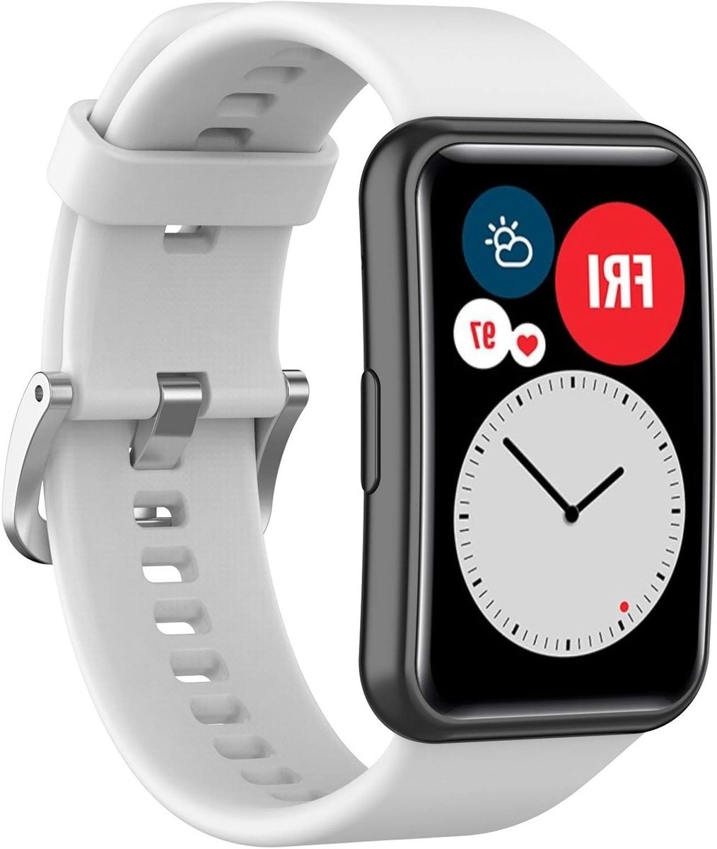 Ademend en Waterdicht Zacht Siliconen Horlogebandje voor Huawei Watch Fit - Comfortabel, Duurzaam en Stijlvol Accessoire