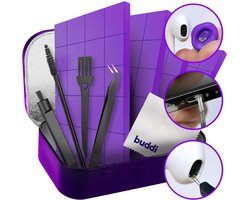 Buddi Fresh | Professionele Schoonmaakset voor telefoon, Tablet en Airpods | Geschikt voor oplaadpoort, AirPods en telefoon schoonmaken | Reinigingsgum | Inclusief handige borstels