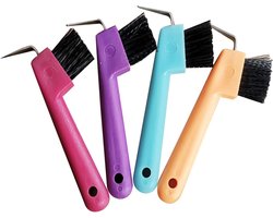 4pcs Hoefverzorging - Stevige Hoefpick Brush - Hoefverzorging Tool - Schoonmaak Tools voor Paarden - Paardenijzer Reparatie Tool (Willekeurige Kleur)