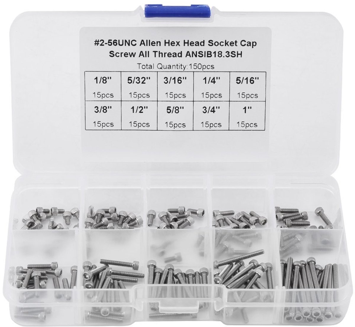 Allecto - Set Bouten en Schroeven - 150-delige Kit - Zeskantkop Bouten - Diverse Maten - Compleet en veelzijdig - Perfect voor klussen - Inclusief ...