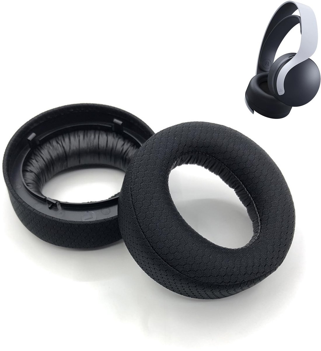 Allecto - Koel Gel Vervangende Oorkussens - PS5 Pulse 3D Headset - Zwart - Comfortabel en duurzaam - Geluid isolatie - Geschikt voor gamers - Kleur...