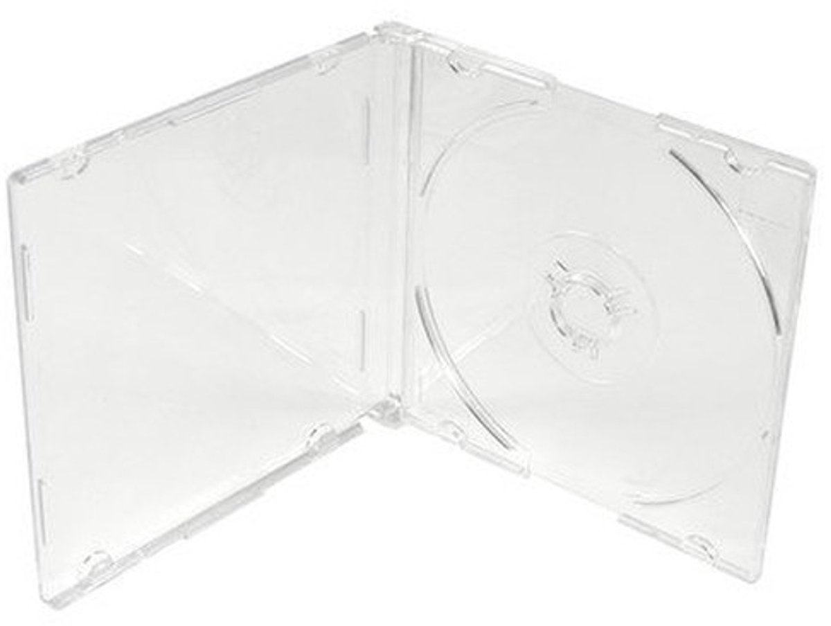 Allecto - Slim Clear Cases voor CD DVD - Bescherming en Organisatie - 8 cm - Transparant - Perfect voor opslag - Ideaal voor archivering - Geschikt...