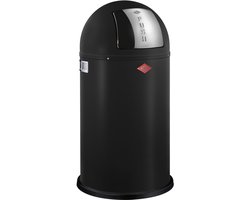 WESCO Pushboy Prullenbak | 50 Liter | Metaal - Matzwart | Vuilnisbak - Made in Germany
