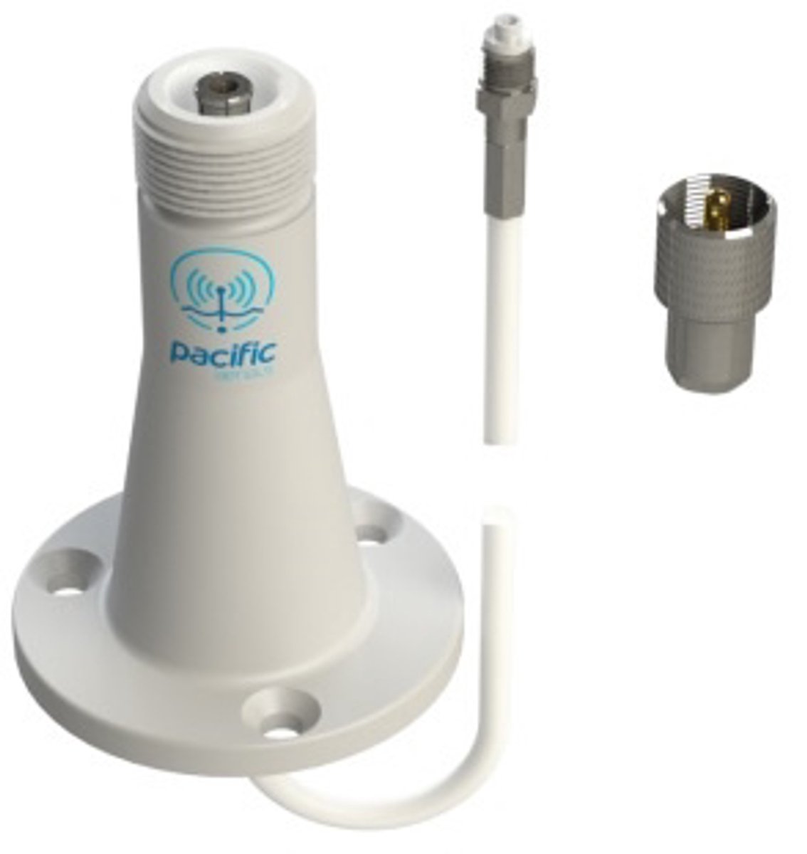 Pacific Aerials SeaMaster P6168 dek steun incl 5m kabel AIS + VHF marifoon antenne OP=OP