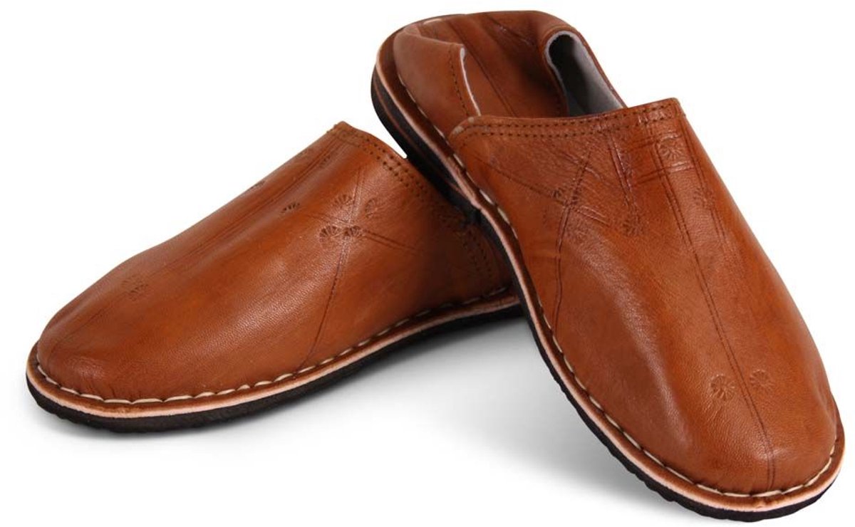 Safaary - Marokkaanse Babouches Heren Natural - Maat 45
