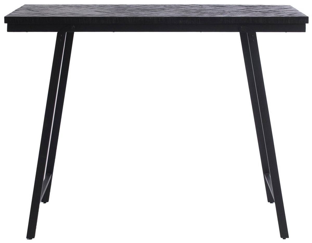 Safaary - The Herringbone High Table - Black - 140cm