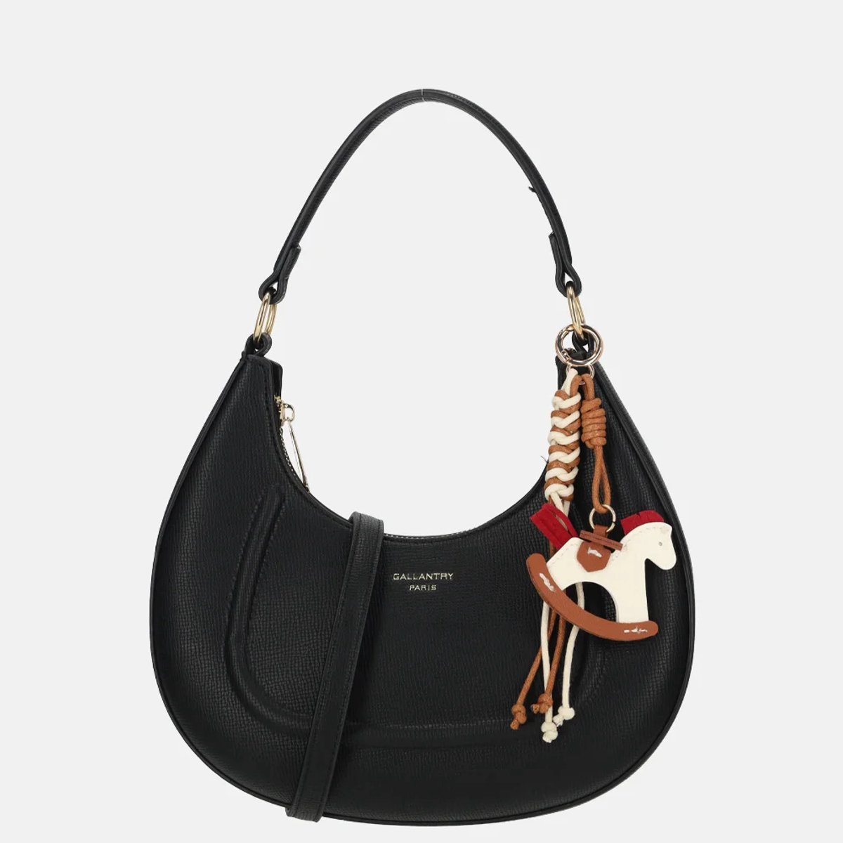 Firenze buideltas met bagcharm S black