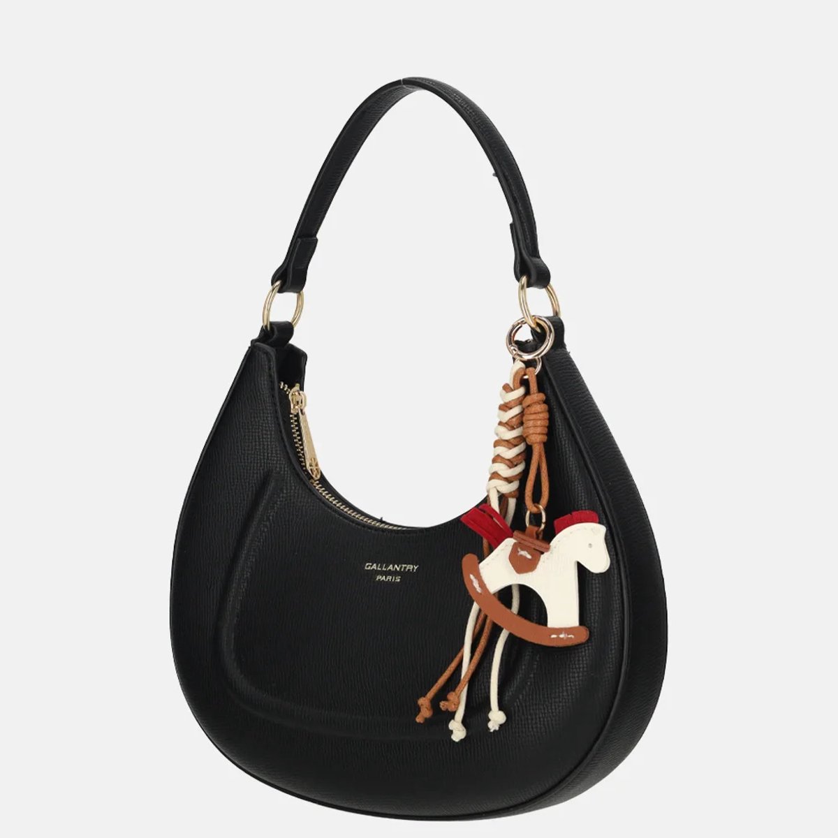 Firenze buideltas met bagcharm S black
