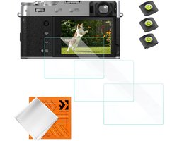 K&F CONCEPT 3 x Screen Protector | Includes 3 warm shoe supports and 1 cleaning cloth, compatible with Fujifilm X100VI X100V X-T4 - PF13