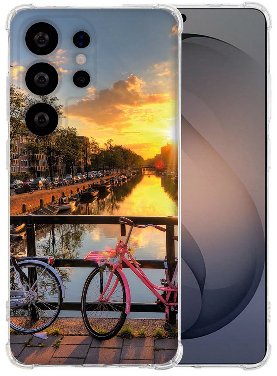 Flexibele back cover Samsung Galaxy S26 Ultra Amsterdamse Grachten Schokbestendig