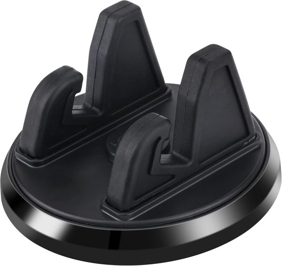 Sander Shop Autohouder voor Mobiele Telefoon, 360° Willekeurig Roteren Houder voor Mobiele Telefoon voor Auto Siliconen Antislip Houder voor Autodashboard voor de Meeste Smartphones (Zwart)