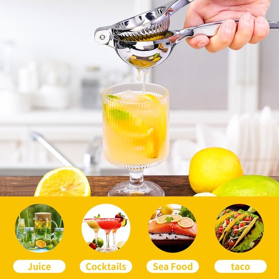 Citroenpers, Heavy Duty Citroenpers, Limoenpers, Handmatige Citruspers, Handheld Sinaasappelpers, Handmatige Fruitpers, Exprimidor De Limones van Merkloos — afbeelding 2