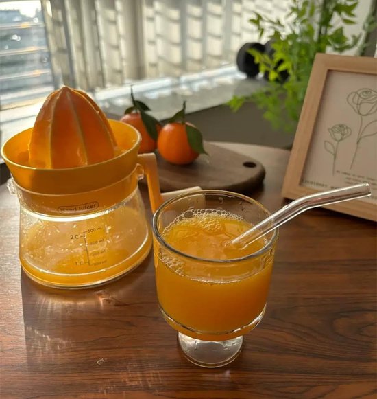 Handmatige citruspers met draaibare kruk - Maximale sapopbrengst voor citroen, sinaasappel, limoen en grapefruit - Ergonomische handgreep, grote capaciteit en eenvoudig schoon te maken van Merkloos — afbeelding 3