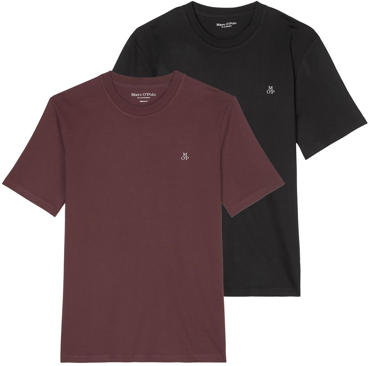 Marc O Polo T-shirt Small-Logo Set van 2