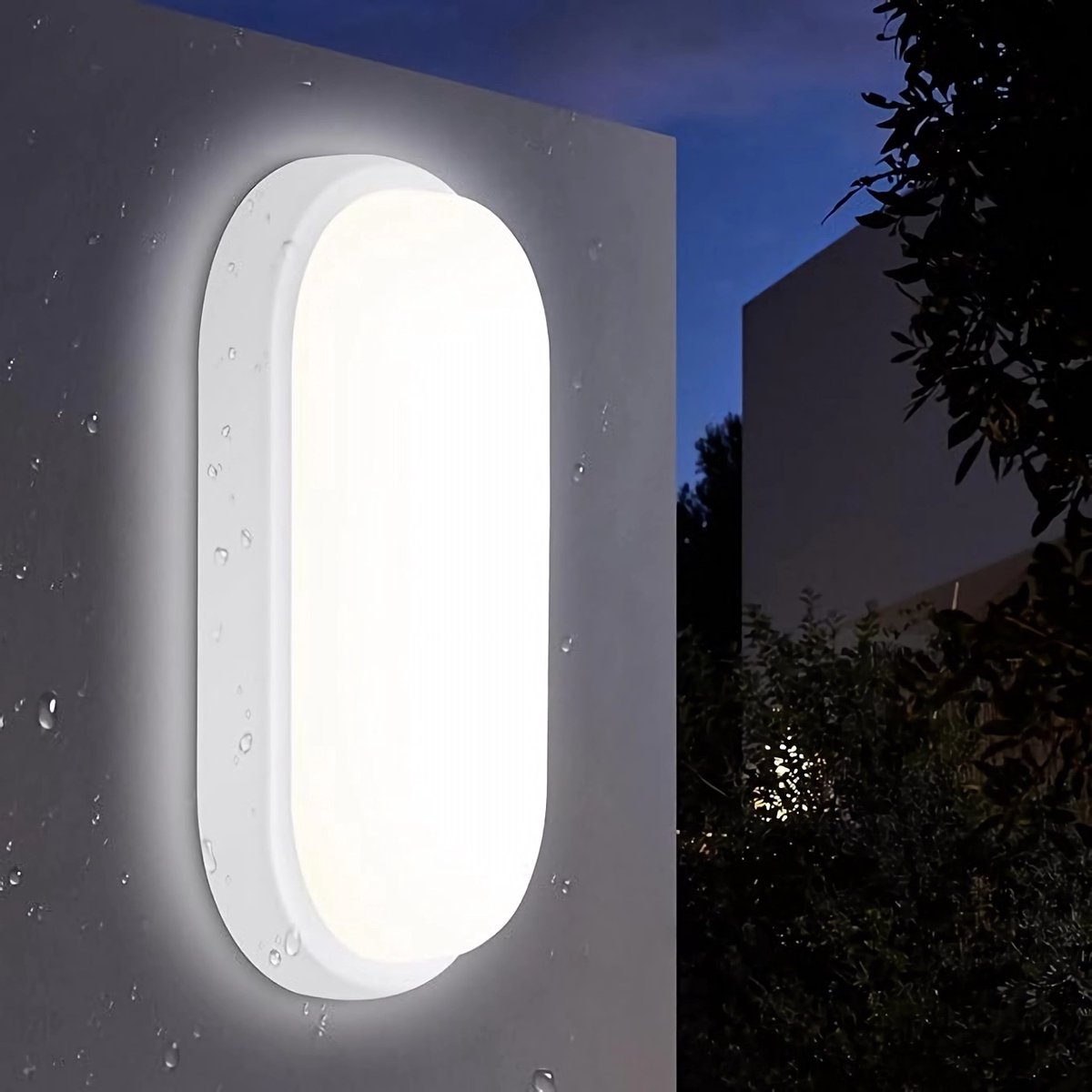 Oraymin LED Wandlamp Buiten/Binnen - 40CM - 18W - IP65 - Zwart