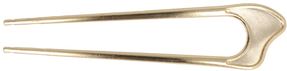Haarsoires Styling Tool - Haarvork 11cm - Wave – Knot Haarpin – Metaal – Goud