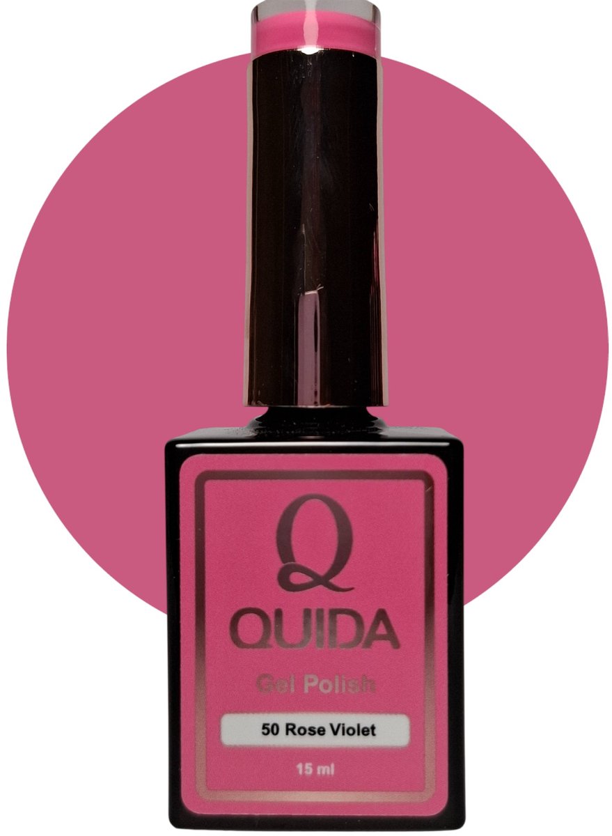 Quida Gelpolish Rose Violet #50 – Warm Verzadigd Fuchsia-Roze met Violet Ondertoon