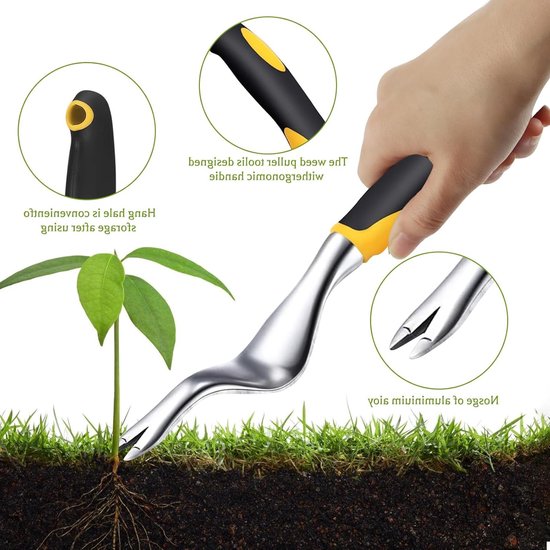 Weed Plugs - Manual Weed Hunter - Root Hunter - Weed Puller - Weder voor Diepe Wortels - Tuin Gereedschap van Merkloos	 — afbeelding 2